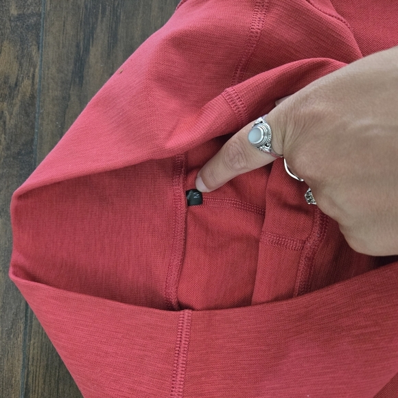 Alphalete OG Revival Leggings Seamless Athletic Full Length High-Rise Red Coral - Picture 3 of 7